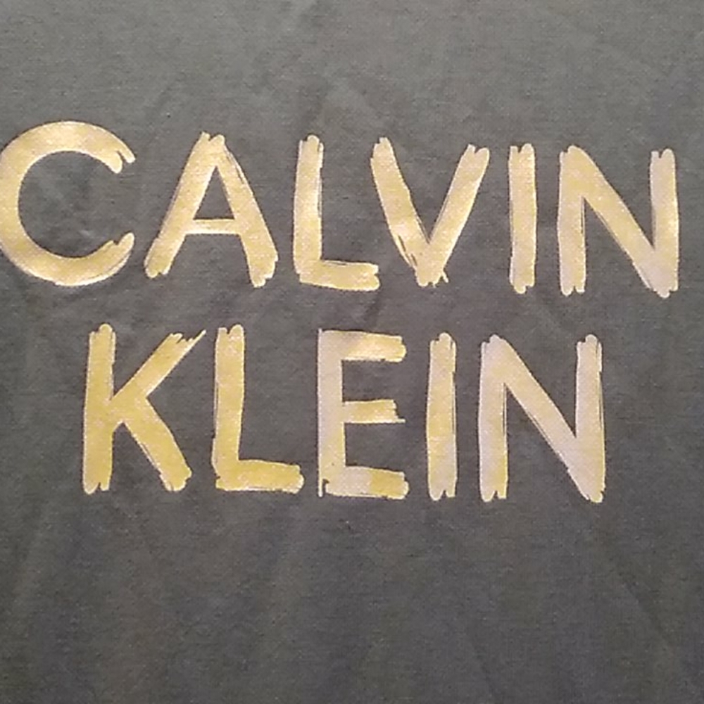 Nwt Chain Logo Calvin Klein Olive Dress - Picture 2 of 8